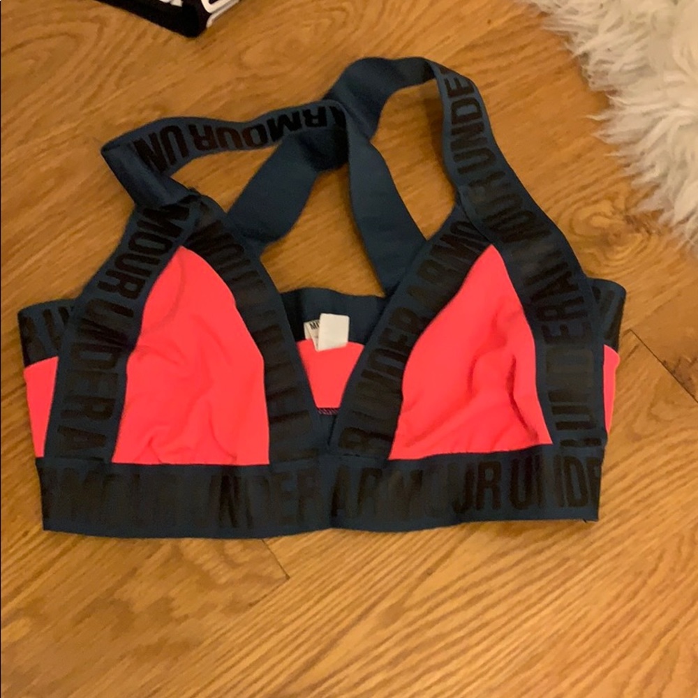 A set of under armour sports bras